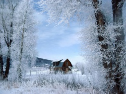 Картинки деревня зимой